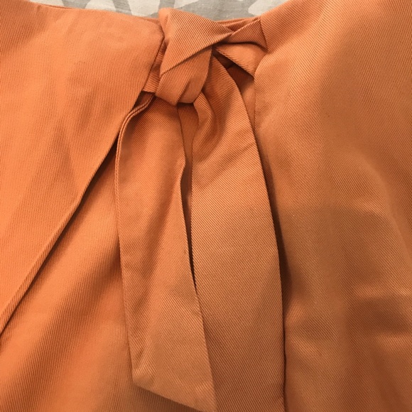 Mustard Wrap Skirt with Side Tie - Picture 8 of 8